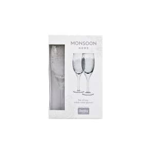 Monsoon Filigree White Wine Glass Pack Of 2