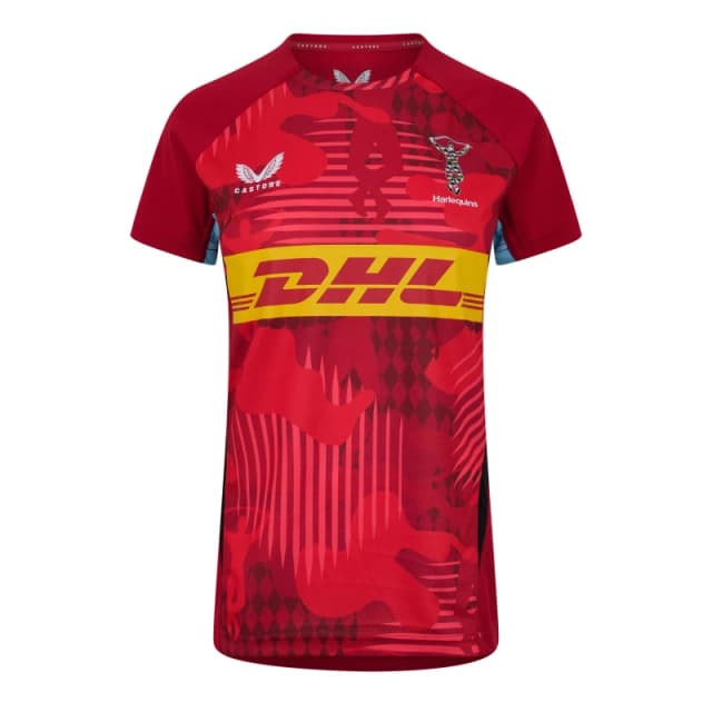Castore Harlequins Matchday Shirt 2024 2025 Womens - Red Red 8