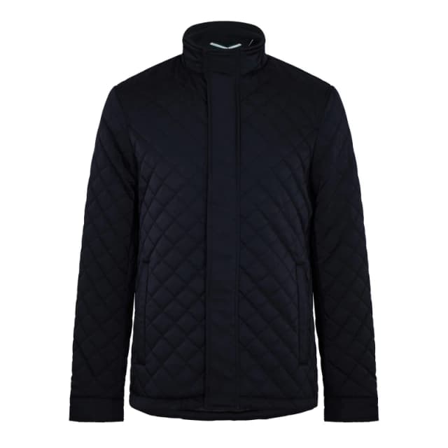 Ted Baker Finnich Diamond Quilted Jacket - Blue Blue XS