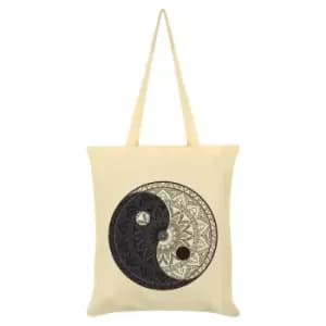 Unorthodox Collective Yin Yang Mandala Tote Bag (One Size) (Cream)