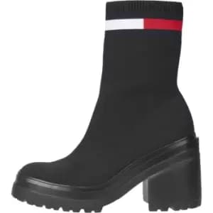 Tommy Jeans Water Resistent Knitted Boot - Black