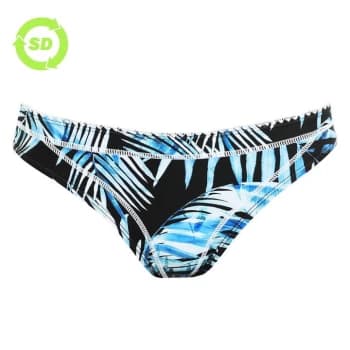 SoulCal Bandeau Bikini Bottoms - Black Palm Prnt