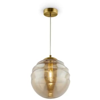 Maytoni Lighting - Maytoni Modern - Vinare Modern Vinare Brass Pendant Ceiling Light Glass Shade