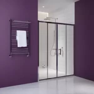 Nuie Pacific Double Sliding Shower Door 1500mm Wide - 6mm Glass