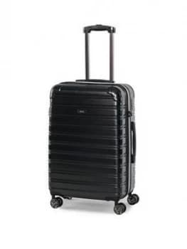 Rock Luggage Chicago Medium 8 Wheel Black Suitcase