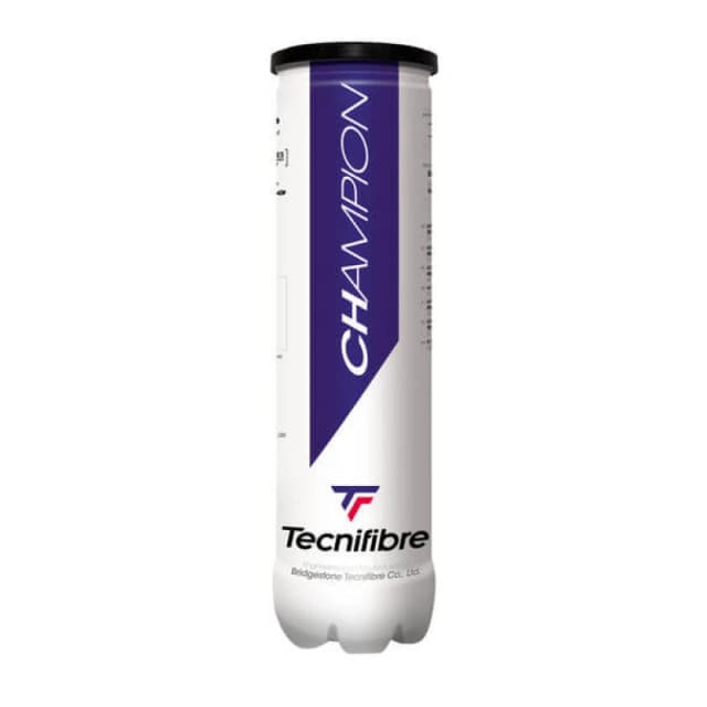 Tecnifibre Champion Tennis Balls - Tube of 4 Yellow unisex