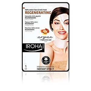 100% COTTON FACE & NECK MASK argan-regeneration 1 use