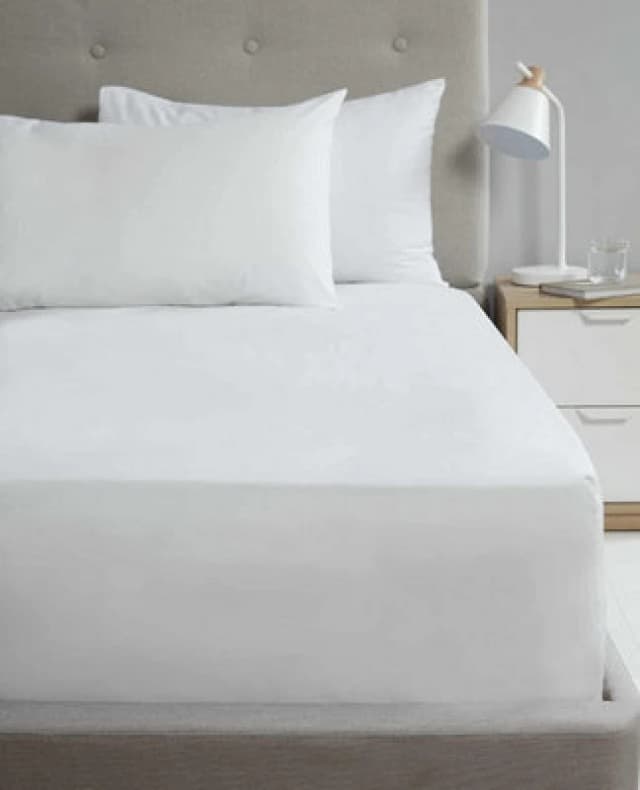 Homespace Direct Ltd Flat Sheet 180Tc Percale White Single Sheet Suitable For Deep Mattresses