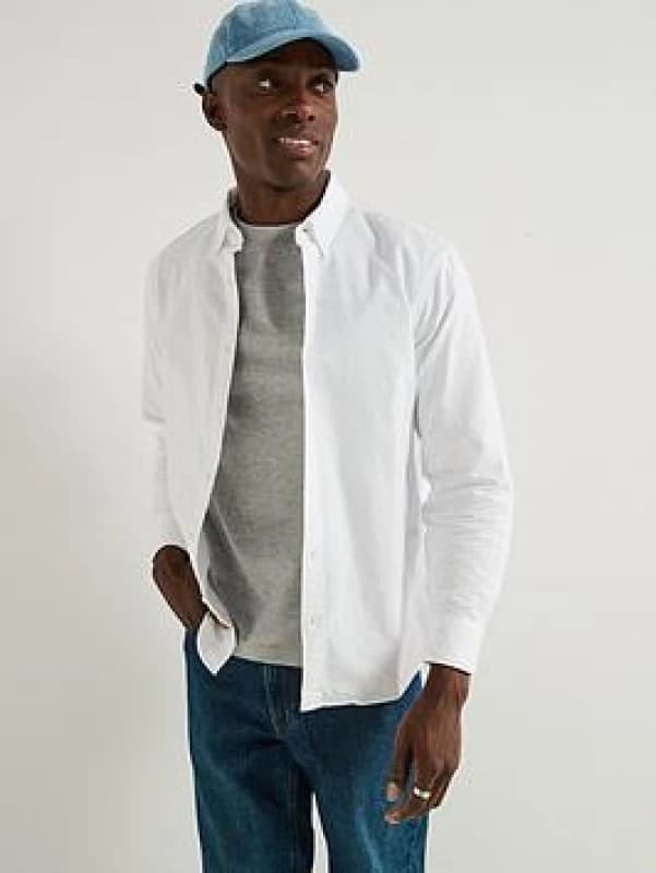 Levis Relaxed Oxford Shirt with Button-Down Collar White Men S;M;L;XL;XXL