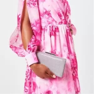 Biba Julien Macdonald Mesh Box Clutch Bag - Silver