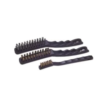 Wire Brush Set - 2 Types/2 Sizes - 3 Piece - 1105 - Laser