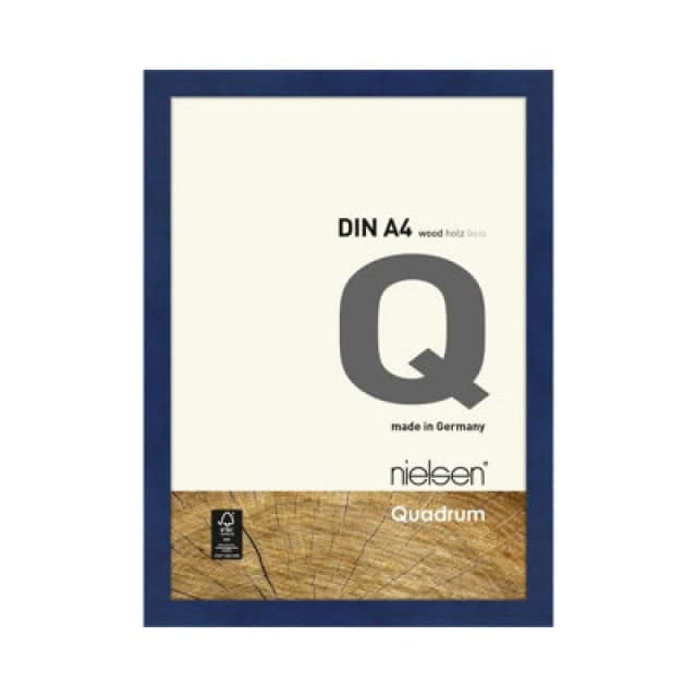 Nielsen Quadrum A4 Blue Wooden Picture Frame