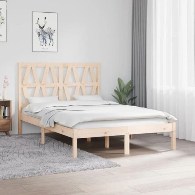 VIDAXL 3103993 Bed Frame without Mattress Solid Wood 120x200cm (810012+818610) Vidaxl 8720287027430