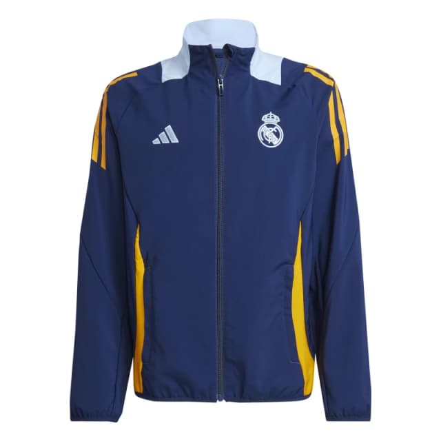 adidas Kids Real Pre Jk Licensed Tracksuit Top Team Navy Blue unisex 7-8 Years