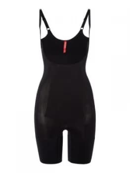 Spanx Oncore open bust mid thigh bodysuit Black