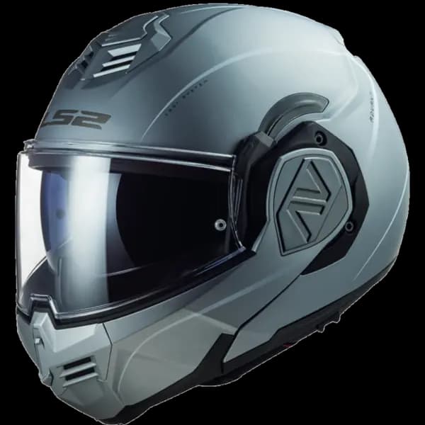 LS2 FF906 Advant Special Matt Silver Modular Helmet Size 2XL
