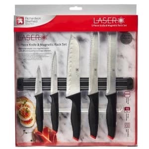 Richardson Sheffield Knife Set With Magnetic Rack 5 Piece