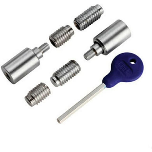 Loops Sash Window Stop Lock Set with Key 25 x 16mm Window Restrictor Satin Chrome Multi unisex