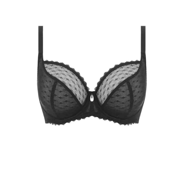 Freya Womens underwired plunge bra Freya Signature Noir Female 80D