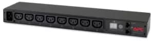 AP7821B - Metered - 0U/1U - Horizontal/Vertical - Black - 8 AC outlet(s) - C13 coupler