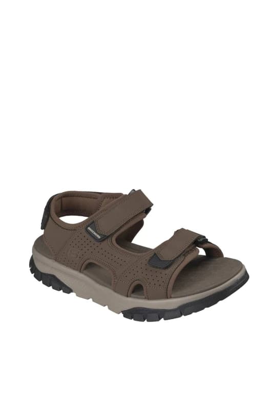 Skechers Mens WAGNER Three Strap River Sandal in Brown Size: 11 Brown Male 11