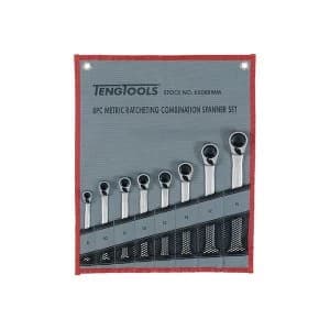 Teng Ratcheting Combination Spanner Set, 8 Piece