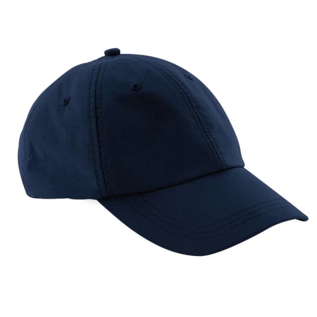Beechfield Beechfield Men Outdoor Waterproof 6 Panel Baseball Cap Pack of 2 in Navy Navy One Size Male 5059269083700