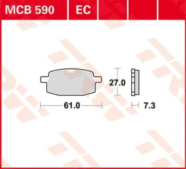 TRW Lucas Brake pad MCB590