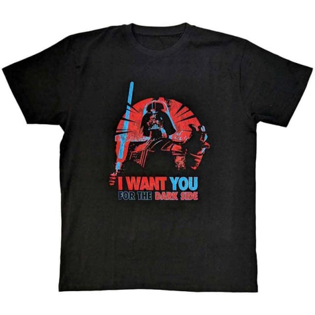 Star Wars Darth Vader I Want You T Shirt Black unisex