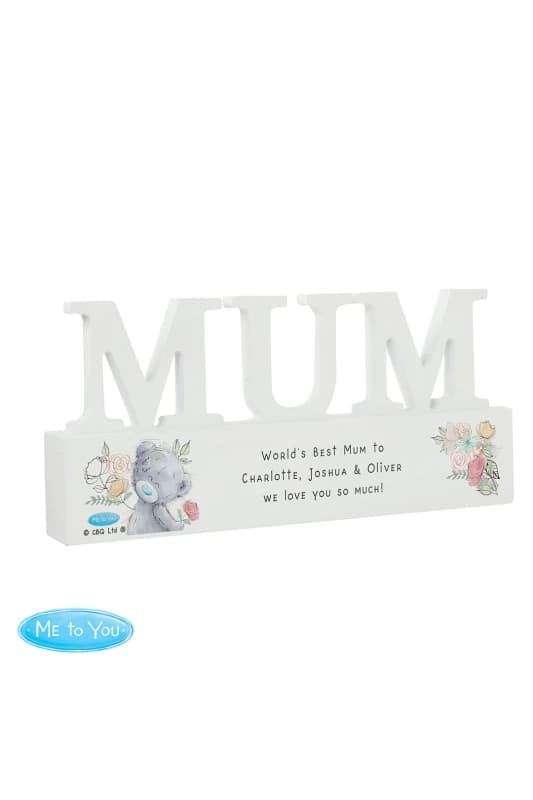 Personalised Memento Company Personalised Message Me To You Wooden MUM Ornament - White