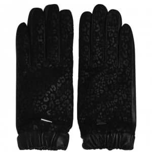 Ted Baker Leopard Lauuren Gloves - black