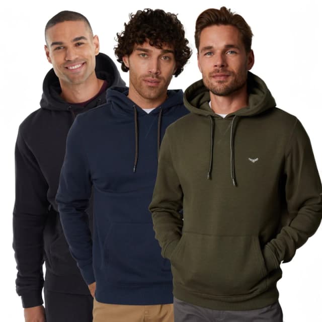 Threadbare 3 Pack Pullover Hoodies - Green Green 2XL
