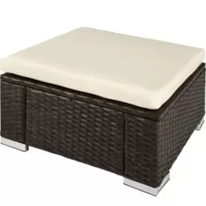 Tectake Footstool Rattan - Brown