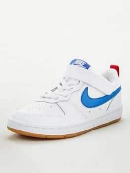Nike Court Borough Low 2 Childrens Trainers - White/Blue