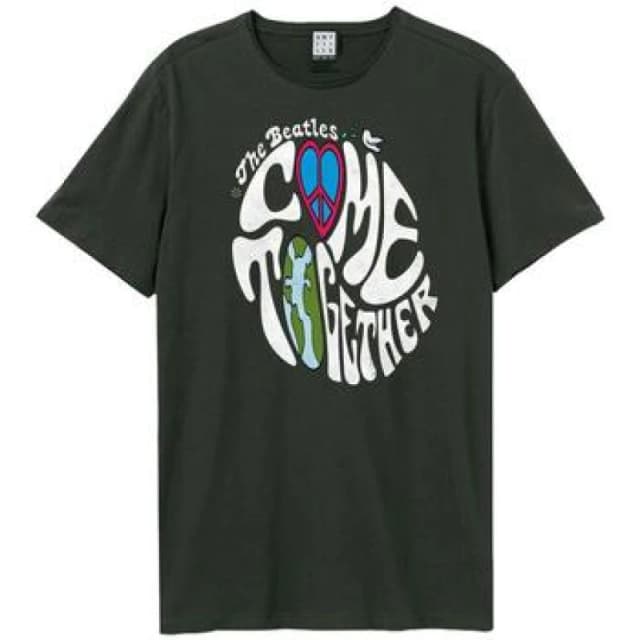Amplified Amplified Men Come Together The Beatles T-Shirt in Charcoal Size: X-Small Charcoal XS Male 5063703714327