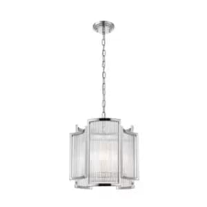 Sergio Pendant Ceiling Light, Chrome, 3x E14
