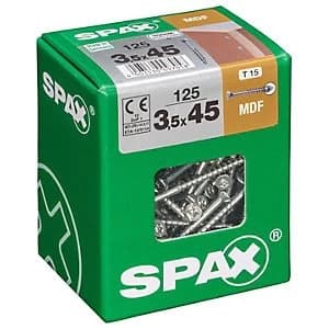 Spax TX Countersunk Blue Zinc MDF Screws - 3.5 x 45mm Pack of 125