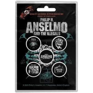 Philip H. Anselmo & The Illegals - Brain Button Badge Pack