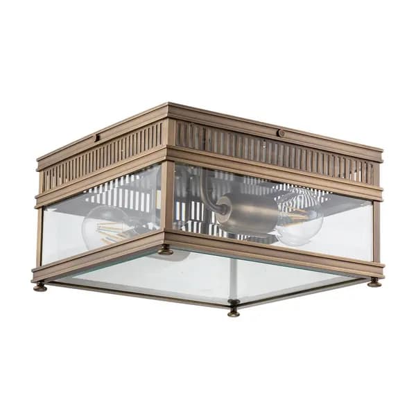 Elstead Elstead Holborn Outdoor Flush Ceiling Light - Dark Bronze
