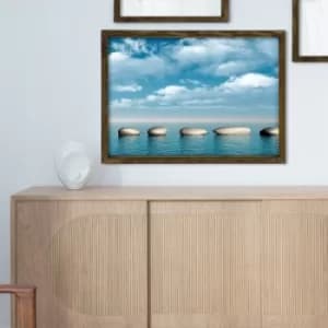 MZM781 Multicolor Decorative Framed MDF Painting