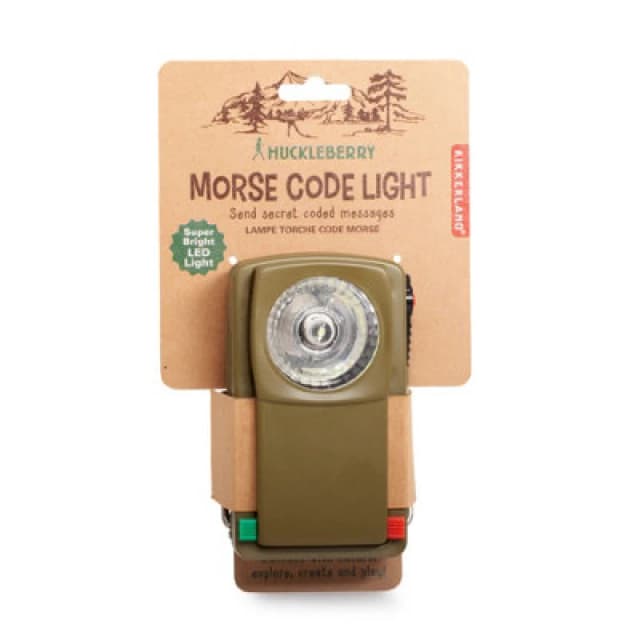 Kikkerland Huckleberry Morse Code Flash Light