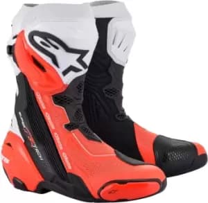 Alpinestars Supertech R Vented Motorcycle Boots, black-red, Size 46, black-red, Size 46