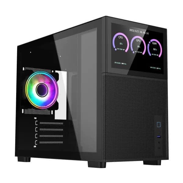 CiT Pro Jupiter Mid Tower Gaming Case - Black