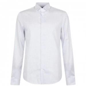 Calvin Klein Patterned Slim Fit Shirt - White 455