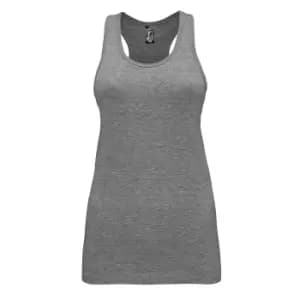 SOLS Womens/Ladies Justin Sleeveless Vest (L) (Grey Marl)