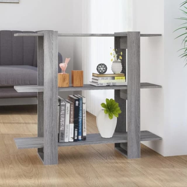 VIDAXL Book Cabinet/Room Divider Grey Sonoma 100x30x87cm Vidaxl 8720286843987