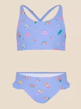 Accessorize Girls Funshine Bikini - Blue Size Age: 5-6 Years, Women