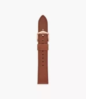 Fossil Women 18mm Medium Brown Eco Leather Strap