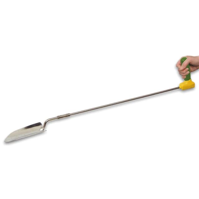 Loops Ergonomically Long Handled Garden Trowel - Reduces Wrist Stress - Gardening Aid Multi