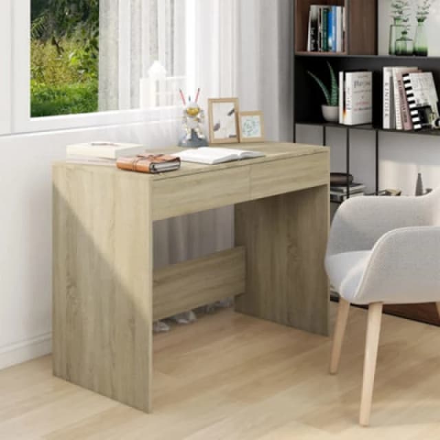 Vidaxl Desk Sonoma Oak 101X50X76.5cm Engineered Wood 809560